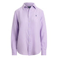 Ralph Lauren Camicia Donna in Lino Manica Lunga