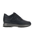 Hogan Interactive Sneakers Uomo in Pelle Liscia con H in Rilievo