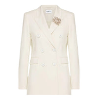 Marella Blazer Doppiopetto in Jersey Punto Milano Stretch Donna