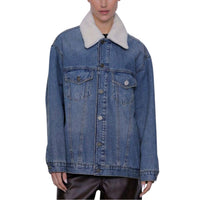 God Save Denim Tulipano Giubbino in Jeans Oversize Donna