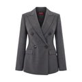 Max Mara Studio Mstuditore Blazer Donna in Flanella di Lana