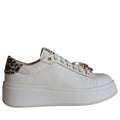 Gio+ Olivia Sneaker Donna Combi Pelle Latte Stampa Leopardata Made in Italy