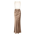 Elisabetta Franchi Abito da Sera Donna Red Carpet Raso e Organza Slim