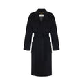 Elisabetta Franchi Cappotto a Vestaglia in Lana con Cintura Donna