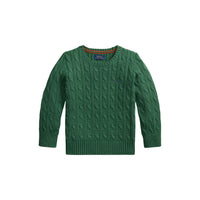 Polo Ralph Lauren Maglione Cable-Knit in Cotone Pettinato Bambino
