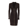 Just Cavalli Abito Mini Donna con Zip in Tricottina Tecnica