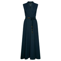 Marella Cali Abito Donna Smanicato in Envers Satin con Cintura