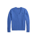 Polo Ralph Lauren Maglione Kimberly a Trecce in Lana e Cashmere Donna