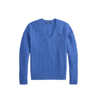 Polo Ralph Lauren Maglione Kimberly a Trecce in Lana e Cashmere Donna