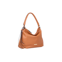 Cromia Ninfea borsa a spalla in pelle con frange donna