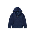 Polo Ralph Lauren Bambino Felpa Full-Zip con Cappuccio in Fleece Navy