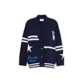 Weekend Max Mara Cardigan Belgio in Pura Lana Jacquard Donna