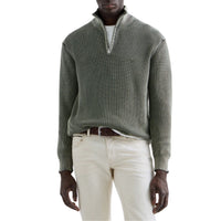 Replay maglia half zip in cotone effetto used uomo
