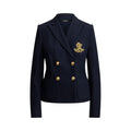 Lauren Ralph Lauren blazer doppiopetto in piqué stretch donna