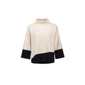 Joseph Ribkoff Top Trapezio Color Block in Scuba Jersey Donna