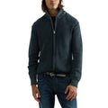Replay cardigan full zip in cotone con trattamento acid wash uomo
