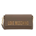 Love Moschino Bold Love Borsa a Spalla Donna Fango in Ecopelle