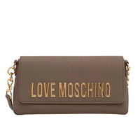 Love Moschino Bold Love Borsa a Spalla Donna Fango in Ecopelle