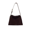 Orciani Trinity Peach Oro Small borsa in suede e cuoio donna