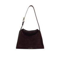 Orciani Trinity Peach Oro Small borsa in suede e cuoio donna