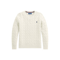 Polo Ralph Lauren Cable-Knit maglia a trecce in cotone bambino