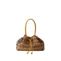 Borbonese La Nido Shopping Bag Medium Donna Nylon Op Intrecciato Mano Pelle