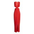 Elisabetta Franchi Abito Lungo Donna Red Carpet Cut-Out Crêpe Slim