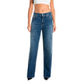Replay Cary jeans Wide Leg in denim stretch a vita regolare donna