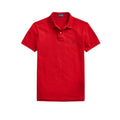 Polo Ralph Lauren Polo Uomo Slim Fit in Piquet di Cotone Rossa