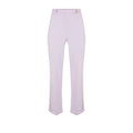 Elisabetta Franchi Pantalone Donna Vita Alta Doppio Crêpe Stretch Spacchi Logo