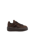 Hogan H-Stripes Sneakers Donna in Camoscio e H Animalier