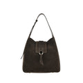 Hogan H01X Hobo Verticale Borsa a Spalla Donna in Camoscio