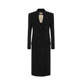 Elisabetta Franchi Cappotto Doppiopetto in Crêpe Donna