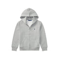 Polo Ralph Lauren Felpa Zip Cappuccio Misto Cotone Bambino