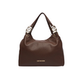Love Moschino Borsa Donna Marrone in Ecopelle con Chiusura a Bottone