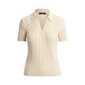 Lauren Ralph Lauren maglia a trecce cotone viscosa donna