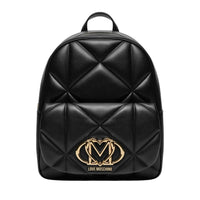 Love Moschino Zaino Donna Embossed in Ecopelle Trapuntata Nero
