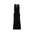 Elisabetta Franchi Abito Asimmetrico Donna Coda Georgette Scollo Drappeggiato