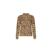 Marella Fanello Maglia a Lupetto Donna in Pura Lana Animalier