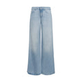 Dondup Marlen Pantalone Donna in Denim Wide Leg