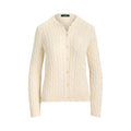 Lauren Ralph Lauren cardigan a trecce cotone e viscosa donna