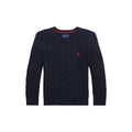 Polo Ralph Lauren Maglione a Trecce in Cotone Pettinato Bambino