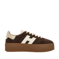 Hogan Cool Sneakers Donna in Camoscio con Suola Platform