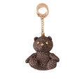 Borbonese Portachiavi Orso Donna Charm Nylon Op Metallerie Oro