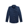 Polo Ralph Lauren Sport Shirt Uomo Lino Slim Fit Manica Lunga Estiva
