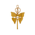 Borbonese Portachiavi Farfalla Donna Metallo Smaltato Op Charm Borsa Oro