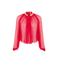 Elisabetta Franchi Camicia Plissé in Viscosa 100% Donna