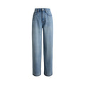 Lauren Ralph Lauren Pantaloni a Gamba Larga Donna Denim Rigid