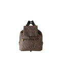 Borbonese Eco Line Zaino Medium Nylon Op Riciclato Pelle Made in Italy