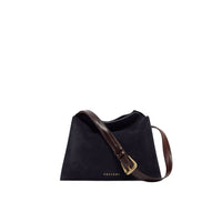 Orciani Trinity Peach Oro Small borsa in suede e cuoio donna